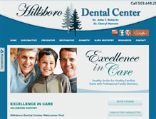 Tablet Screenshot of hillsborodentalcenter.com